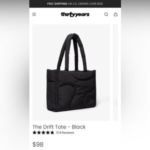 🌟BRAND NEW • Thirty Years Black Drift Tote Bag